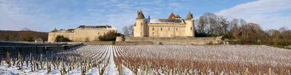 Das Château de Rully im Winter